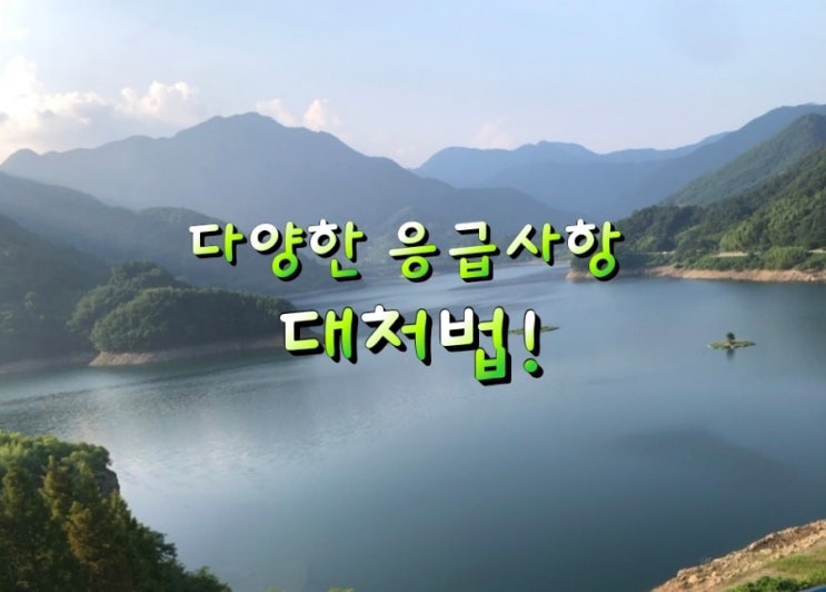 다양한 응급사항 대처법! 다양한 응급사항 대처법!