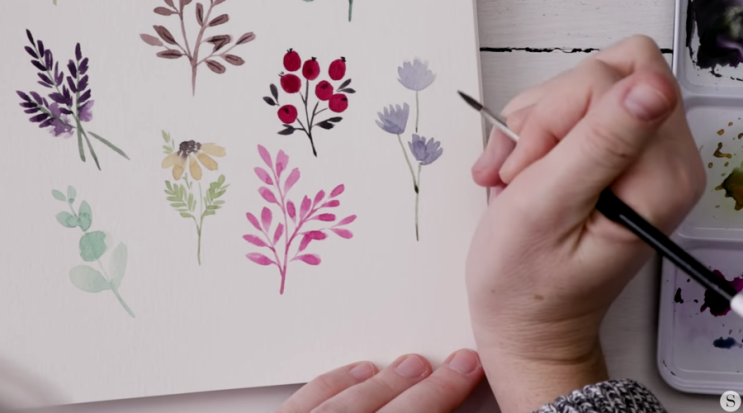 수채화 꽃그림으로 100만 유튜버캐나다 수채화작가 Shayda Campbell