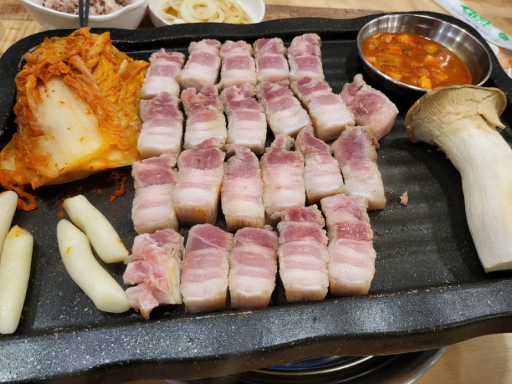  송도 삼겹살 맛집 은주네 생고기 김치찌개