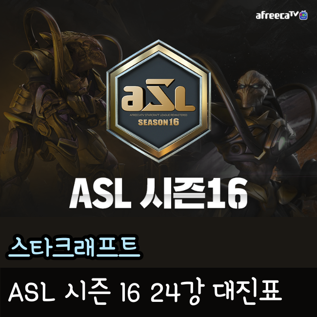  ASL 시즌 16 24강 대진표 공개