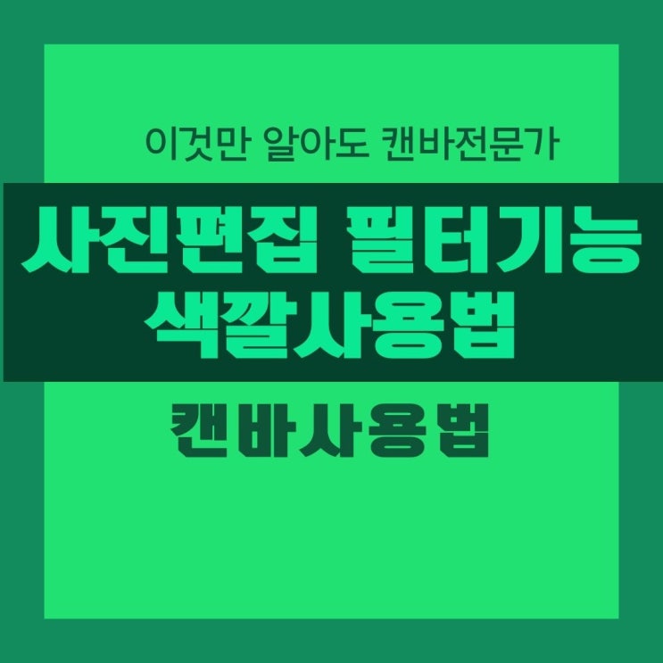  캔바 사용법  비트맵 Bitmap 벡터 Vector 이미지 차이  사진 편집과 필터 기능 색깔 스타일 적용해 보기