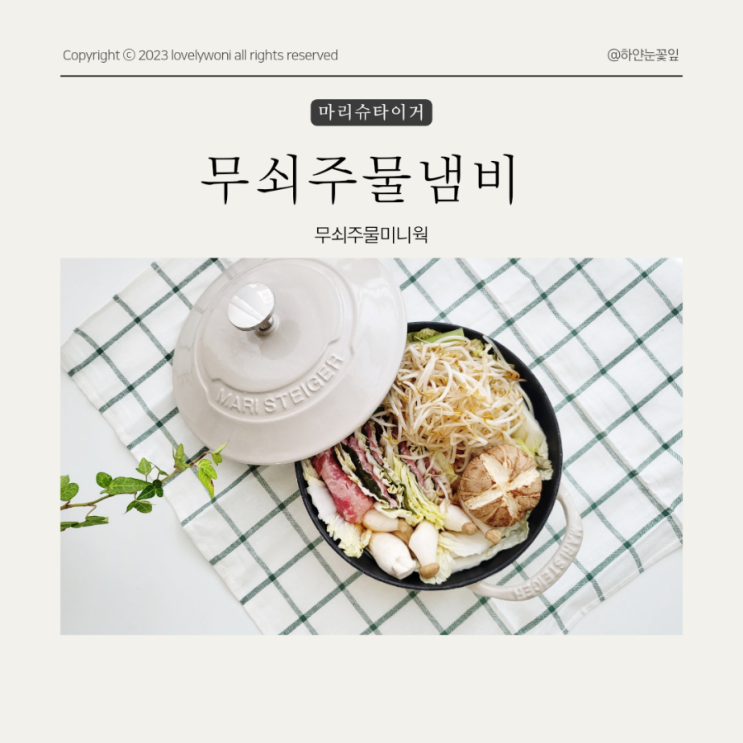  요리가 쉬워지는 마리슈타이거베이비웍 무쇠주물냄비