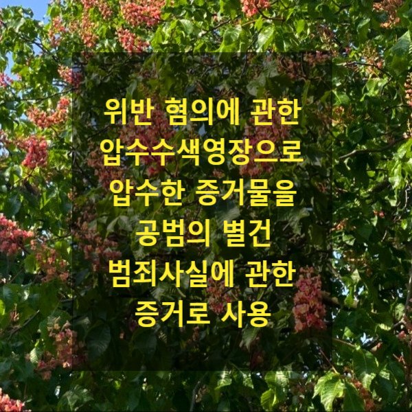  군사기밀보호법 위반 혐의에 관한 압수수색영장으로 압수한 증거물을 그 군사기밀보호법 위반죄 공범의 별건 범죄사실에 관한 증거로 사용
