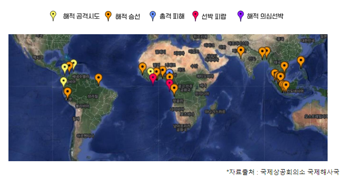 2023년 상반기 서아프리카 해역에서 납치피해 급증, 해당 해역 운항 선박 주의 당부