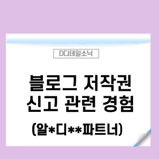 블로그 저작권 포스팅 글 도용 신고 관련 개인적 의견(중소기업 컨설팅)