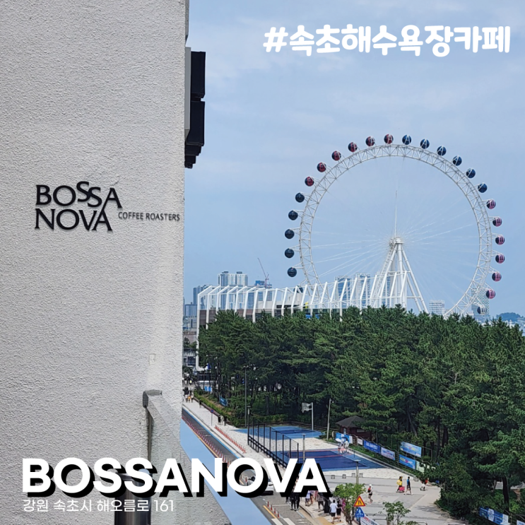  속초아이, 오션뷰. 강원도 속초해수욕장 애견동반 대형 루프탑 카페 보사노바 속초점