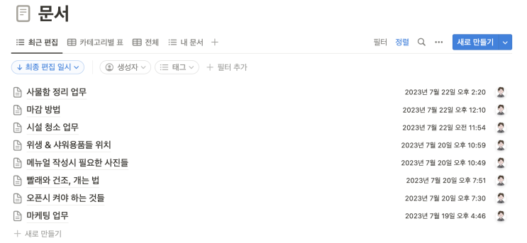  PT센터 메뉴얼화 및 업무효율화 ( Feat, 턴키혁명)