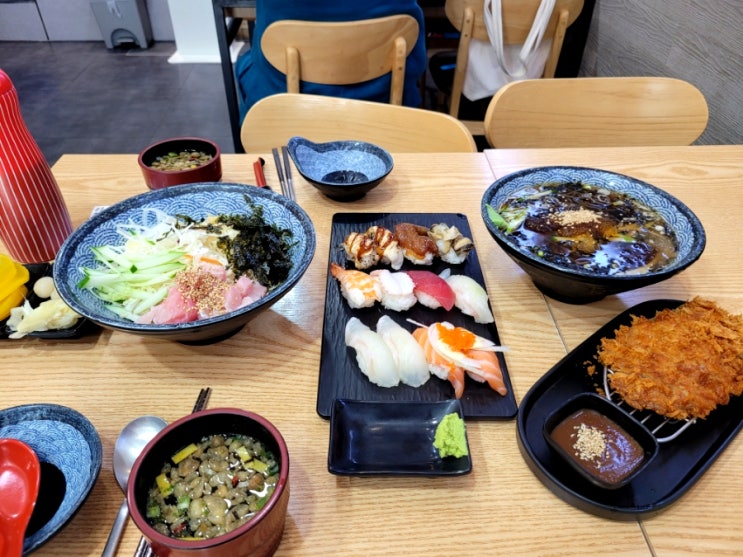  광명 하안동 단골 맛집 [스시정] 초밥 회덮밥 돈까스 냉모밀 내돈내산 솔직후기