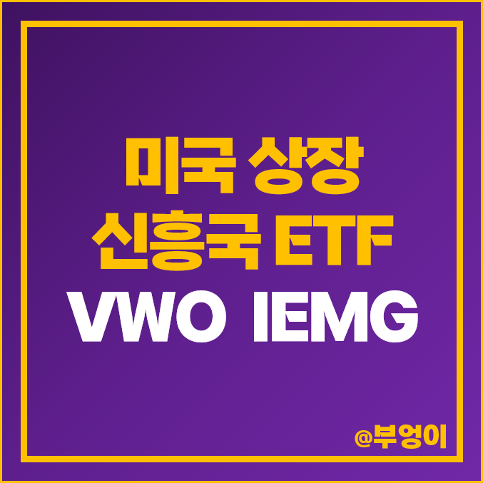 미국 상장 신흥국 ETF VWO IEMG 인덱스펀드 MSCI 지수 분류 미국 상장 신흥국 ETF VWO IEMG 인덱스펀드 MSCI 지수 분류
