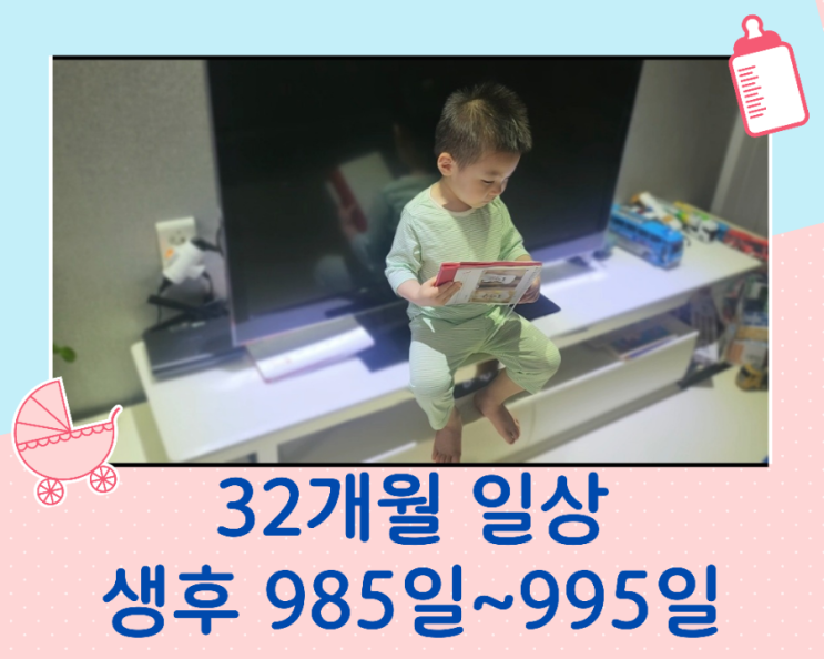 32개월 아이의 발달과 성장/985일~995일/첫뮤지컬관람,먹방,놀이