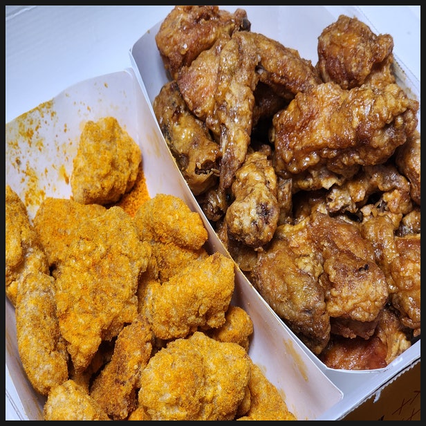  호식이두마리치킨 화곡점 요거치즈닝+간장 치킨 후기