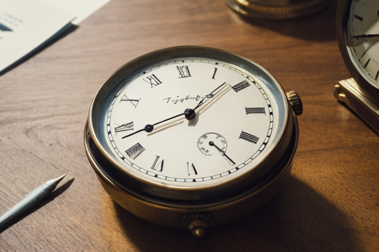 [Ai Greem] 사물_시계 002:  상업적으로 사용 가능한 "시계, 아날로그 시계, 시간, 세월, 과과, 미래" 관련  무료 이미지 일러스트 썸네일