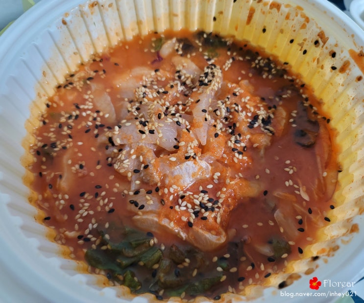 강원도 고성 천학정횟집 물회포장 푸짐하네 강원도 고성 천학정횟집 물회포장 푸짐하네