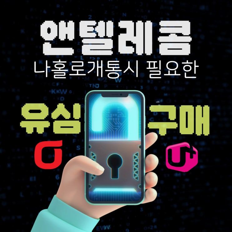  앤텔레콤 나홀로개통시 필요한 유심 준비하기 노하우