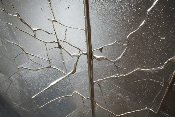  [Ai Greem] 사물_유리 015:  Free commercially available images of "Glass, broken glass, crack, impact"