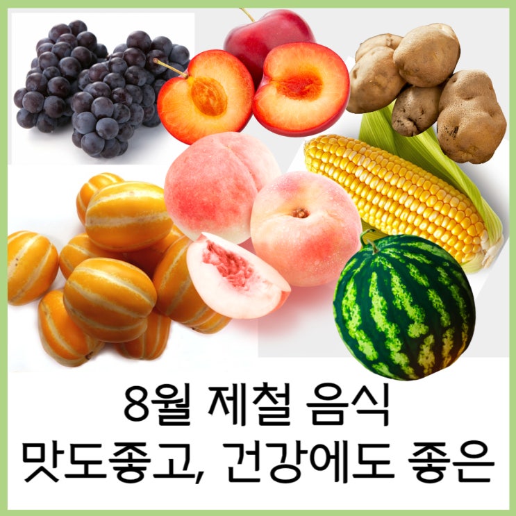  8월 제철음식 제철과일