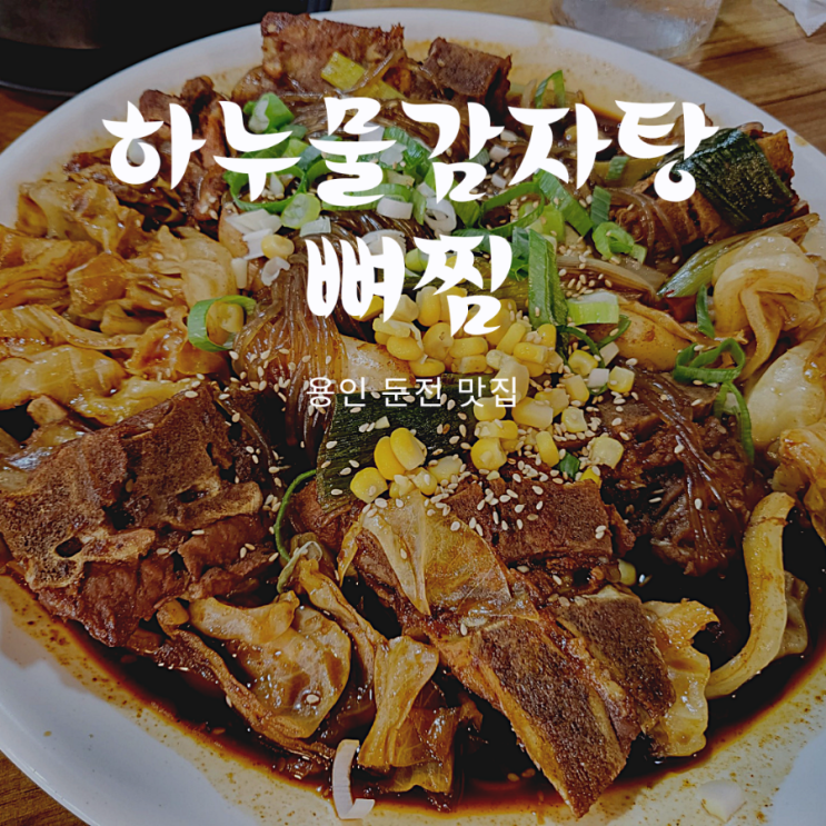  용인 뼈찜 둔전 하누물감자탕 | 볶음밥은 필수