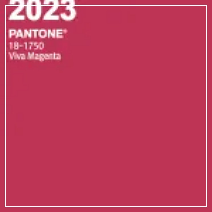 팬톤 Pantone 2023년 올해의 색 선정 : 비바 마젠타 Viva Magenta