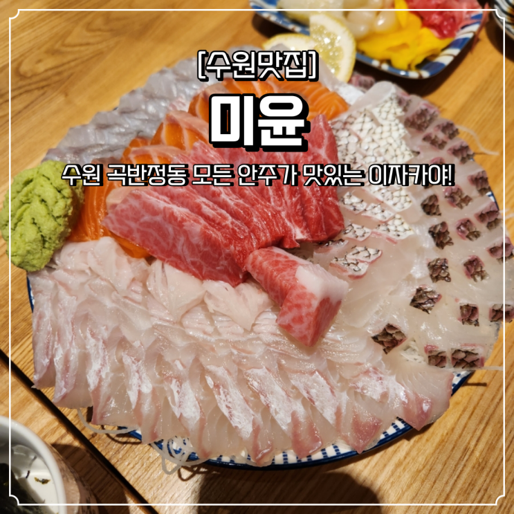  곡반정동 술집 이자카야 미윤 모듬사시미 맛집