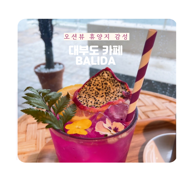  대부도 발리다 카페 데이트 - 휴양지 /오션뷰