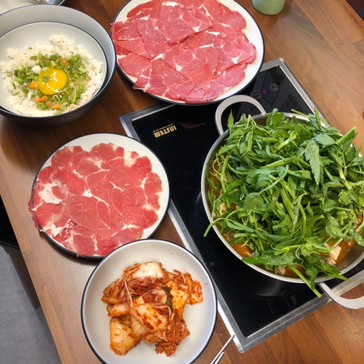  인천대입구역맛집 송도 샤브샤브 더샤브칼국수 존맛탱
