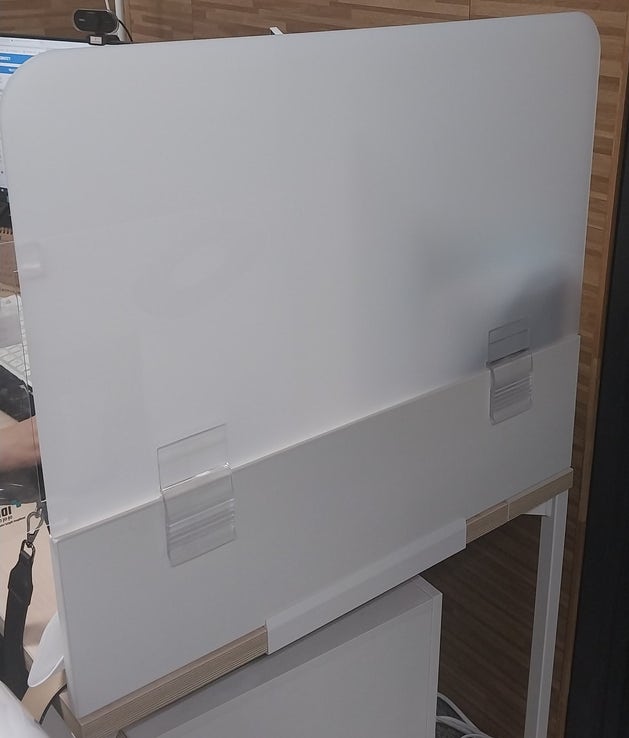 아크릴불투명가림막 높이 300 책상파티션상부높이연장