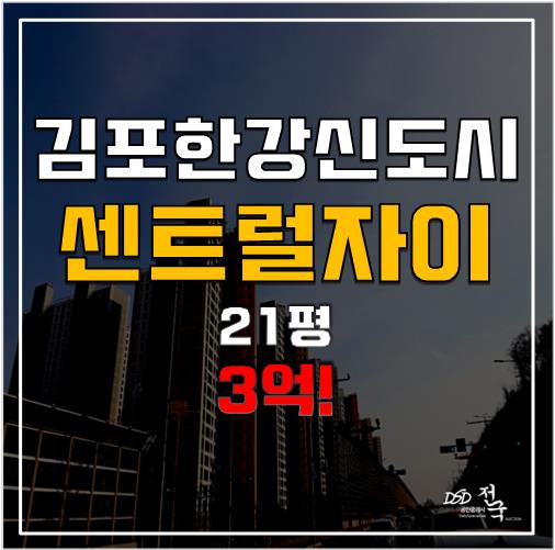 김포 한강신도시 센트럴자이1단지, 김포아파트경매로 3억!!