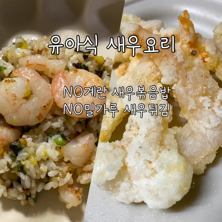  [ 유아식 ] NO 밀가루 새우튀김 & 계란 없는 새우볶음밥