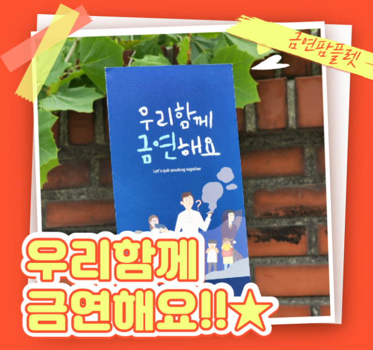  금연 팜플렛으로 흡연 예방 방법 알아봐요!