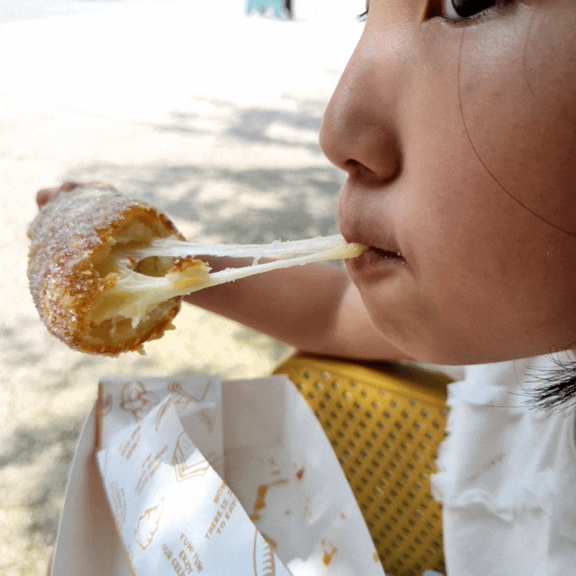  에버랜드 먹거리, 닭꼬치, 핫도그, 포메인 쌀국수, 오레오 츄러스, 슬러시, 돈까스, 김치말이국수, 구슬 아이스크림