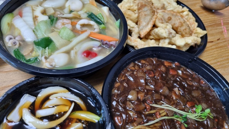  [철산 배달맛집] "중국성"- 삼선 백짬뽕 + 등심 탕수육 세트 (w.배달특급)