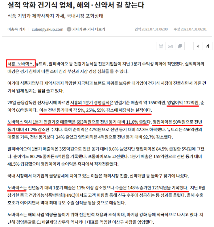  [기사]서흥, 노바렉스의 운명은?