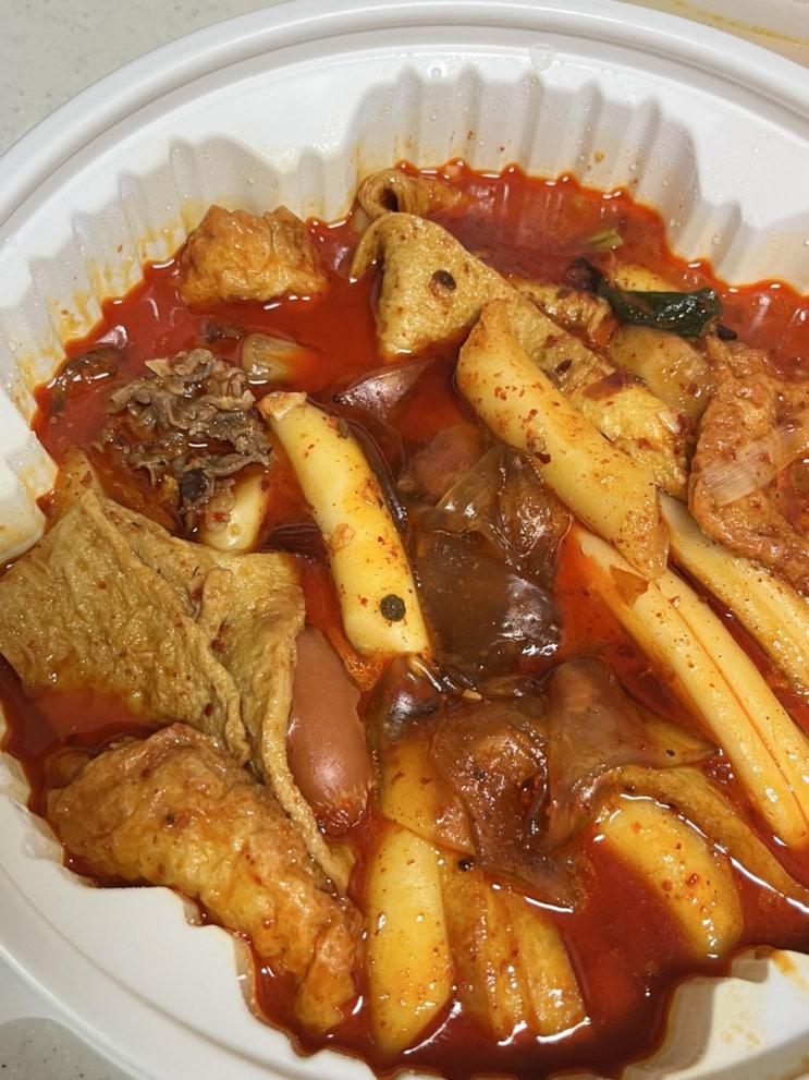  동대문엽기떡볶이 마라떡볶이 하나도 안착한 착한맛 후기