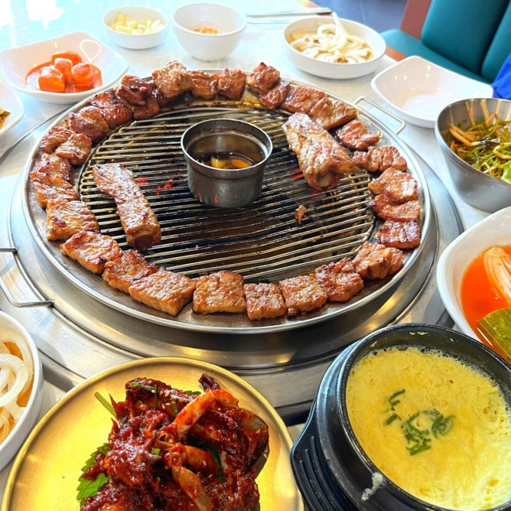  냉면이 무료인 영등포 돼지갈비 맛집, 흥부골 숯불돼지 영등포점