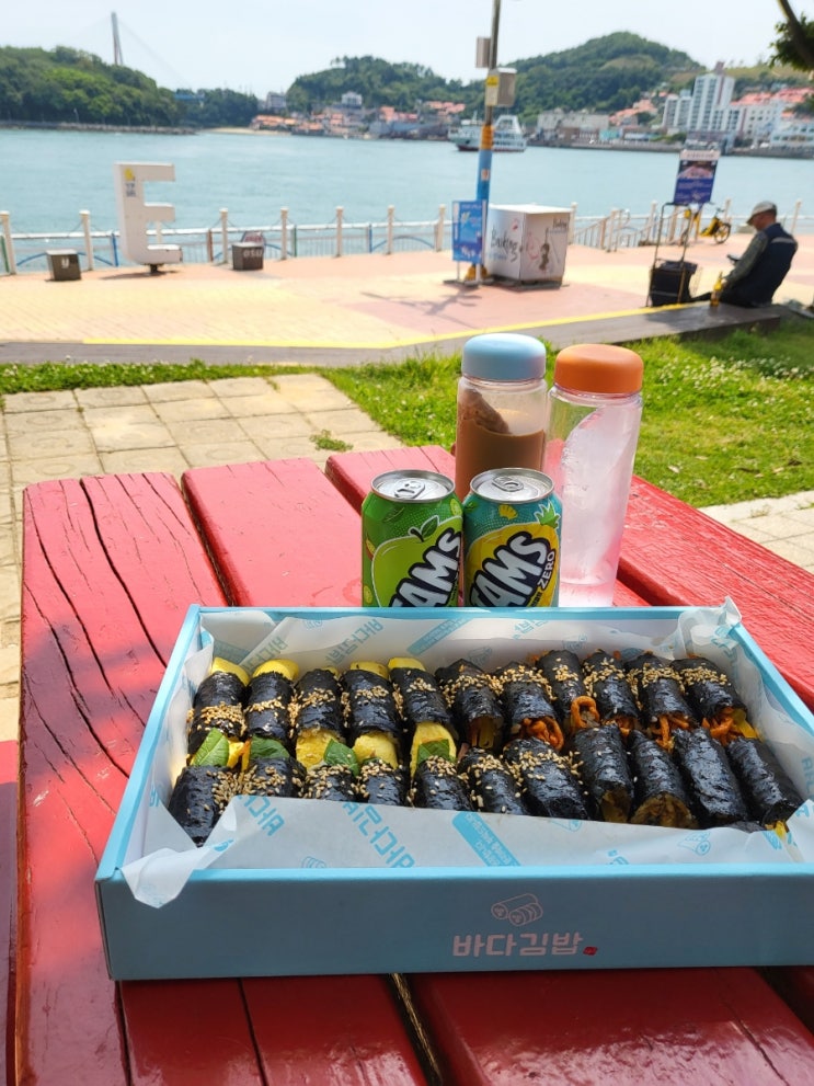  [바다김밥 중앙점] 여수 이순신광장 맛있는 6가지 꼬마김밥집