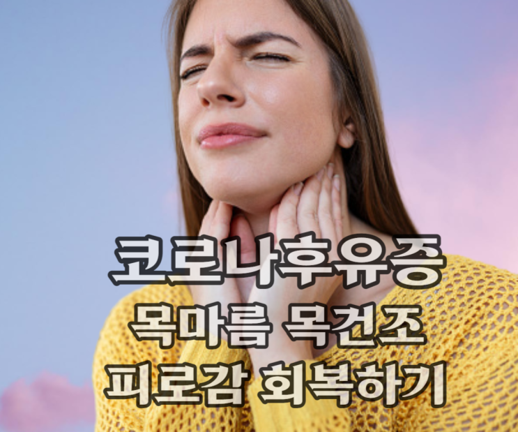 코로나후유증 목건조 목마름 증상 무기력 피로감 냄새 맛 미각 후각 손상 코로나증상