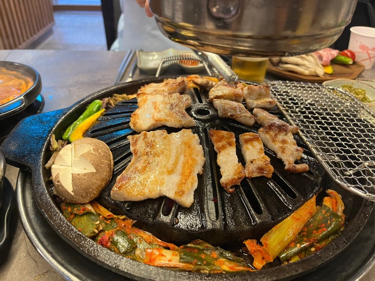  안양 인덕원_근본화로 (삼겹살 꽃마블살 고기 맛집 회식 강추)