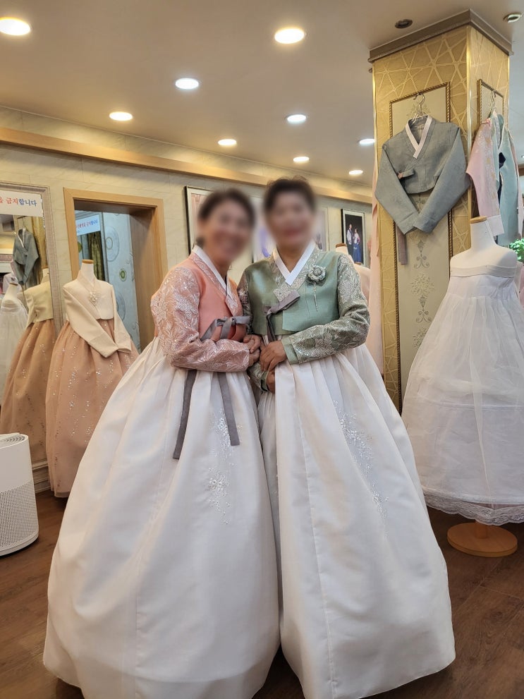  웨딩 한복 고르기 진주 혼주 한복 대여