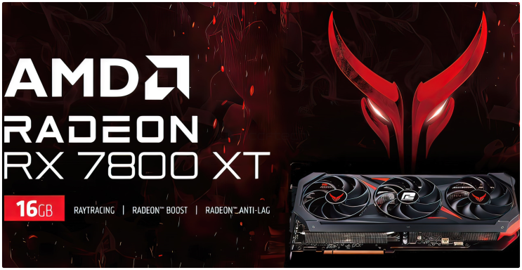  파워컬러, AMD 라데온 RX 7800 XT 그래픽카드 실물 유출