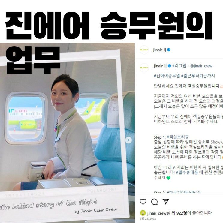  진에어 승무원의 업무