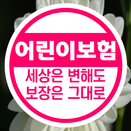  어린이종합보험 100세까지 보장이 되는 비갱신형어린이보험
