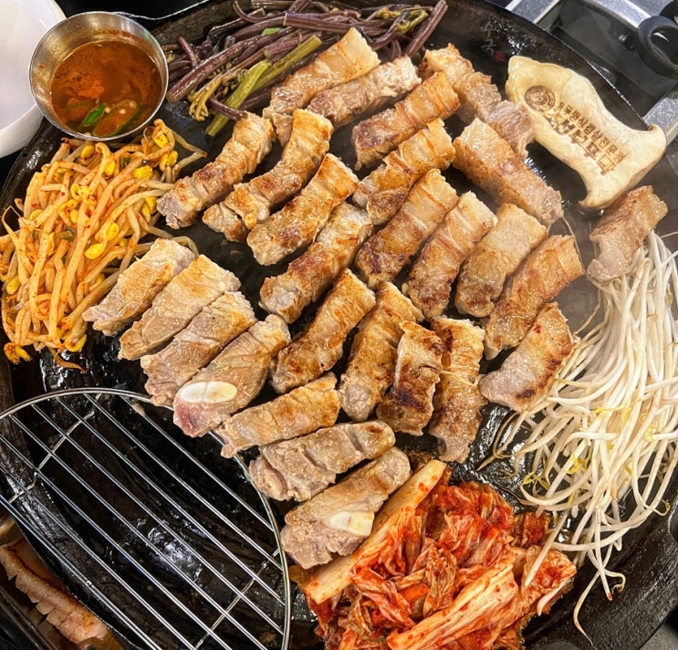 인계동 맛집 수원시청역 삼겹살집 "조선부뚜막",  미나리가 무한리필인 곳