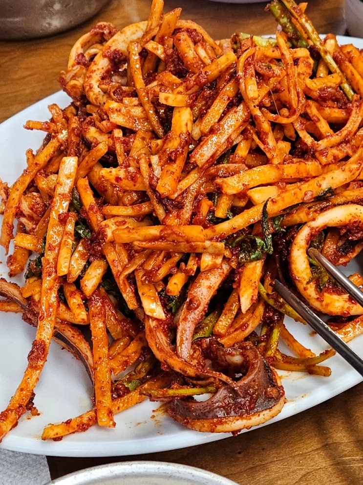  영등포 여로집 오징어볶음 맛집 내돈내산 후기