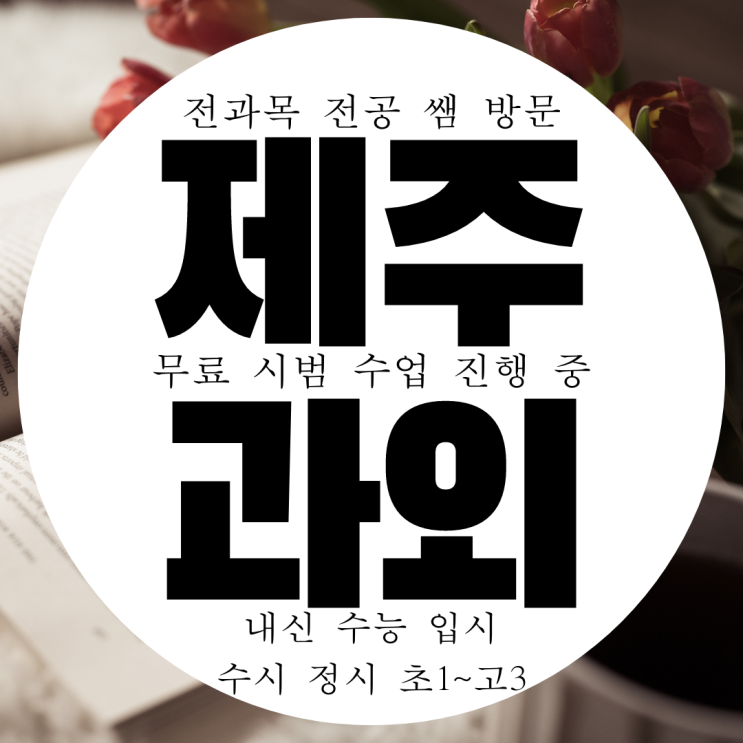  신제주 고등 전과목 과외 영어 수학 영수 국영수 제주 과외구하기