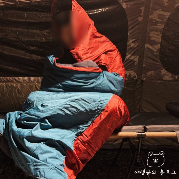  3계절 활용 가능한 캠핑 침낭 담요로도 좋아