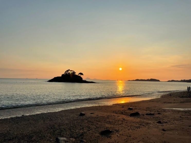 변산, 솔섬에서의 낙조 변산, 솔섬에서의 낙조