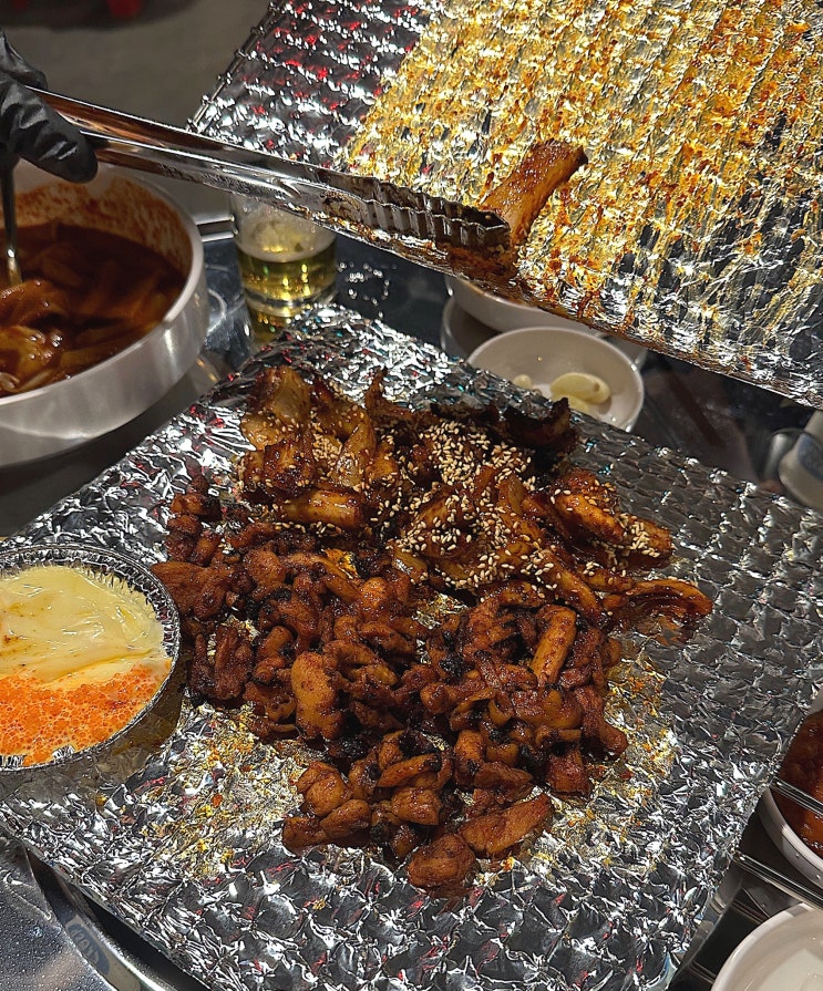  서울 송파 잠실새내 | 숯불구이 맛집 신상 술집 온달집 후기, 꼼장어/닭발/치즈 떡볶이까지 추천