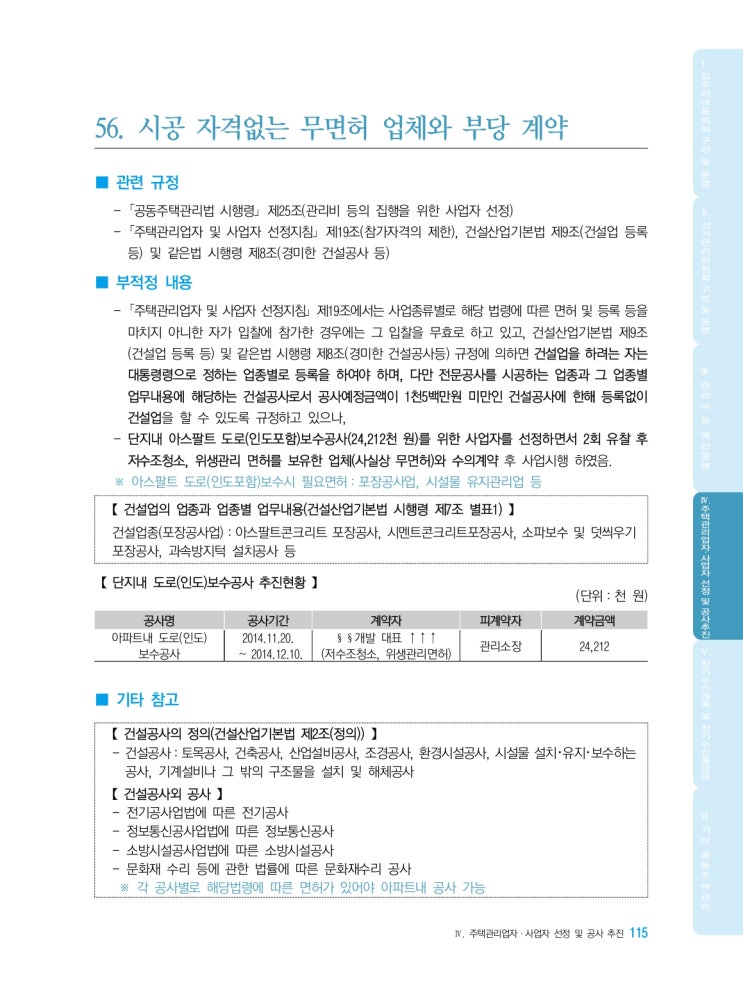   시공 자격없는 무면허 업체와 부당 계약