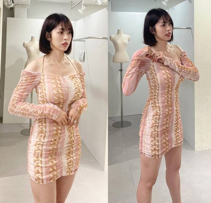 서동주, 아슬아슬한 '인간 베이컨' 패션...초밀착 원피스로 뽐낸 청순 미소 서동주, 아슬아슬한 '인간 베이컨' 패션...초밀착 원피스로 뽐낸 청순 미소
