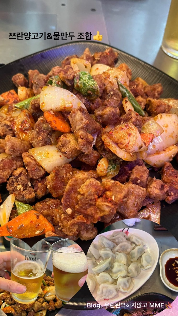  N번째 방문중인 또간집 대전궁동맛집 경성양꼬치 쯔란양고기볶음,물만두